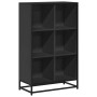 Estantería librería madera ingeniería negra 65,5x33x107,5 cm de , Librerías y estanterías - Ref: Foro24-849159, Precio: 84,99...