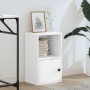 Estantería de madera de ingeniería blanca 31x24x52 cm de , Librerías y estanterías - Ref: Foro24-860319, Precio: 34,62 €, Des...
