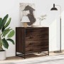 Cómoda de madera contrachapada roble marrón 70x41x70 cm de , Cajoneras - Ref: Foro24-849083, Precio: 121,86 €, Descuento: %