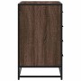 Cómoda de madera contrachapada roble marrón 70x41x70 cm de , Cajoneras - Ref: Foro24-849083, Precio: 121,86 €, Descuento: %