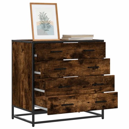 Cómoda de madera contrachapada roble ahumado 70x41x70 cm de , Cajoneras - Ref: Foro24-849081, Precio: 118,75 €, Descuento: %