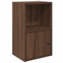 Estantería de madera de ingeniería marrón roble 31x24x52 cm de , Librerías y estanterías - Ref: Foro24-860325, Precio: 39,01 ...