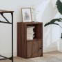 Estantería de madera de ingeniería marrón roble 31x24x52 cm de , Librerías y estanterías - Ref: Foro24-860325, Precio: 39,01 ...