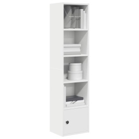 Estantería de madera de ingeniería blanca 31x24x127 cm de , Librerías y estanterías - Ref: Foro24-860346, Precio: 53,35 €, De...