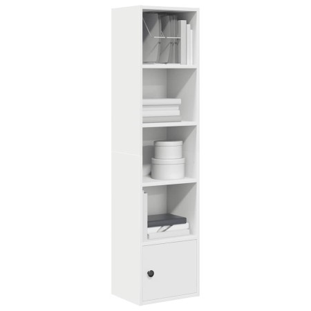 Estantería de madera de ingeniería blanca 31x24x127 cm de , Librerías y estanterías - Ref: Foro24-860346, Precio: 53,35 €, De...