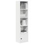 Estantería de madera de ingeniería blanca 31x24x127 cm de , Librerías y estanterías - Ref: Foro24-860346, Precio: 53,35 €, De...
