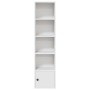Estantería de madera de ingeniería blanca 31x24x127 cm de , Librerías y estanterías - Ref: Foro24-860346, Precio: 53,35 €, De...