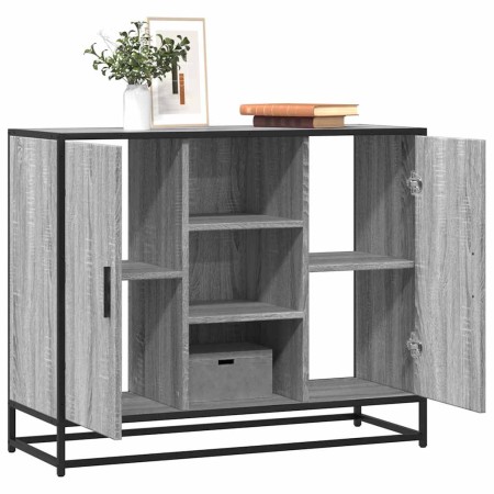 Aparador de madera de ingeniería gris Sonoma 92x35x76 cm de , Aparadores - Ref: Foro24-849017, Precio: 89,87 €, Descuento: %