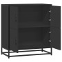 Aparador de madera de ingeniería negro 68x35x76 cm de , Aparadores - Ref: Foro24-848989, Precio: 82,85 €, Descuento: %