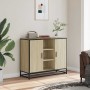 Aparador de madera de ingeniería roble Sonoma 92x35x76 cm de , Aparadores - Ref: Foro24-849015, Precio: 85,73 €, Descuento: %