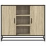 Aparador de madera de ingeniería roble Sonoma 92x35x76 cm de , Aparadores - Ref: Foro24-849015, Precio: 85,73 €, Descuento: %