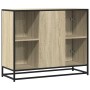 Aparador de madera de ingeniería roble Sonoma 92x35x76 cm de , Aparadores - Ref: Foro24-849015, Precio: 85,73 €, Descuento: %