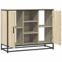 Aparador de madera de ingeniería roble Sonoma 92x35x76 cm de , Aparadores - Ref: Foro24-849015, Precio: 85,73 €, Descuento: %