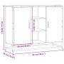 Aparador de madera de ingeniería roble Sonoma 92x35x76 cm de , Aparadores - Ref: Foro24-849015, Precio: 85,73 €, Descuento: %