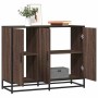 Aparador madera contrachapada marrón roble 94x35x76 cm de , Aparadores - Ref: Foro24-849008, Precio: 96,53 €, Descuento: %