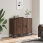Aparador madera contrachapada marrón roble 94x35x76 cm de , Aparadores - Ref: Foro24-849008, Precio: 96,53 €, Descuento: %