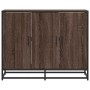 Aparador madera contrachapada marrón roble 94x35x76 cm de , Aparadores - Ref: Foro24-849008, Precio: 96,53 €, Descuento: %