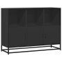 Aparador de madera de ingeniería negro 100x35x76 cm de , Aparadores - Ref: Foro24-849029, Precio: 108,23 €, Descuento: %