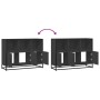 Aparador de madera de ingeniería negro 100x35x76 cm de , Aparadores - Ref: Foro24-849029, Precio: 108,23 €, Descuento: %