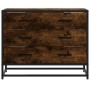 Cómoda de madera contrachapada roble ahumado 70x41x56 cm de , Cajoneras - Ref: Foro24-849076, Precio: 93,62 €, Descuento: %
