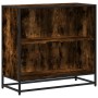Estantería madera ingeniería color roble ahumado 80,5x35x76 cm de , Librerías y estanterías - Ref: Foro24-849106, Precio: 73,...