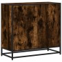 Estantería madera ingeniería color roble ahumado 80,5x35x76 cm de , Librerías y estanterías - Ref: Foro24-849106, Precio: 73,...
