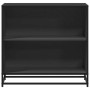 Estantería madera ingeniería negra 80,5x35x76 cm de , Librerías y estanterías - Ref: Foro24-849104, Precio: 76,98 €, Descuent...