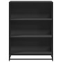 Estantería madera ingeniería negra 80,5x35x107,5 cm de , Librerías y estanterías - Ref: Foro24-849119, Precio: 100,21 €, Desc...
