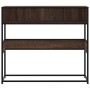 Mesa consola madera de ingeniería marrón roble 90x35x80 cm de , Mesas auxiliares - Ref: Foro24-849173, Precio: 66,09 €, Descu...