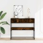 Mesa consola de madera de ingeniería roble ahumado 90x35x80 cm de , Mesas auxiliares - Ref: Foro24-849171, Precio: 63,61 €, D...
