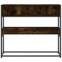 Mesa consola de madera de ingeniería roble ahumado 90x35x80 cm de , Mesas auxiliares - Ref: Foro24-849171, Precio: 63,61 €, D...