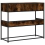 Mesa consola de madera de ingeniería roble ahumado 90x35x80 cm de , Mesas auxiliares - Ref: Foro24-849171, Precio: 63,61 €, D...