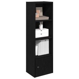 Estantería de madera de ingeniería roble negro 31x24x102 cm de , Librerías y estanterías - Ref: Foro24-860338, Precio: 50,20 ...