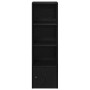 Estantería de madera de ingeniería roble negro 31x24x102 cm de , Librerías y estanterías - Ref: Foro24-860338, Precio: 50,20 ...
