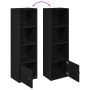 Estantería de madera de ingeniería roble negro 31x24x102 cm de , Librerías y estanterías - Ref: Foro24-860338, Precio: 50,20 ...