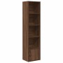 Estantería madera de ingeniería marrón roble 31x24x127 cm de , Librerías y estanterías - Ref: Foro24-860352, Precio: 54,40 €,...