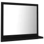 Espejo de baño madera contrachapada negro 40x10,5x37 cm de vidaXL, Tocadores de baño - Ref: Foro24-804554, Precio: 28,58 €, D...
