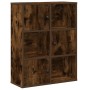 Estantería madera de ingeniería roble ahumado 60x24x76,5 cm de , Librerías y estanterías - Ref: Foro24-860386, Precio: 62,50 ...