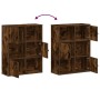Estantería madera de ingeniería roble ahumado 60x24x76,5 cm de , Librerías y estanterías - Ref: Foro24-860386, Precio: 62,50 ...