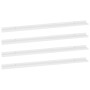 Estantes de pared 4 unidades blanco brillo 115x9x3 cm en Estanterías | Comprar online en Foru.es