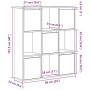Estantería de madera de ingeniería blanca 89x24x101,5 cm de , Librerías y estanterías - Ref: Foro24-860400, Precio: 98,87 €, ...