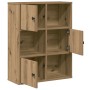 Estantería de madera de ingeniería roble artisan 60x24x76,5 cm de , Librerías y estanterías - Ref: Foro24-860390, Precio: 65,...