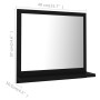 Espejo de baño madera contrachapada negro 40x10,5x37 cm de vidaXL, Tocadores de baño - Ref: Foro24-804554, Precio: 29,05 €, D...