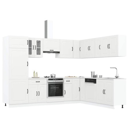 Mueble de cocina Kalmar blanco 14 piezas madera contrachapada de , Armarios de cocina - Ref: Foro24-3314971, Precio: 977,96 €...