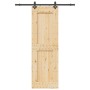 Puerta corredera con herrajes madera maciza de pino 70x210 cm de , Puertas - Ref: Foro24-3332724, Precio: 169,75 €, Descuento: %