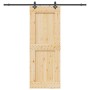 Puerta corredera con herrajes madera maciza de pino 85x210 cm de , Puertas - Ref: Foro24-3332732, Precio: 208,86 €, Descuento: %