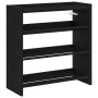 Mueble zapatero madera contrachapada negro 60x25x62 cm de , Zapateros y organizadores de calzado - Ref: Foro24-859888, Precio...