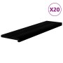 Peldaños de escalera 20 uds madera maciza roble marrón oscuro de , Alfombrillas para escalones - Ref: Foro24-3283064, Precio:...