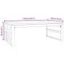 Mesa de centro madera maciza de teca 110x60x38 cm de , Mesas de centro - Ref: Foro24-4009315, Precio: 131,04 €, Descuento: %