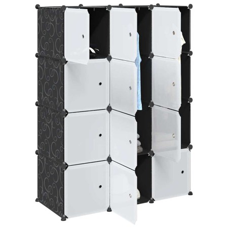 Organizador cubos de almacenamiento 12cubos varillas colgar PP de , Almacenamiento de ropa y armarios - Ref: Foro24-4019582, ...